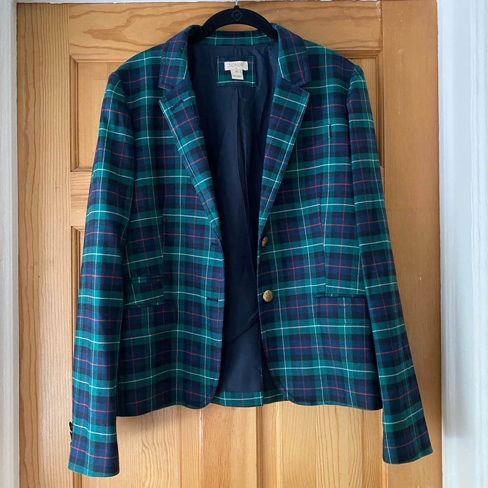 J. Crew Womens Plaid Blazer
